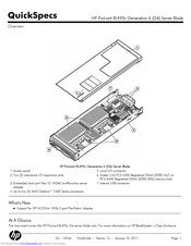 HP ProLiant BL495c Generation 6 (G6) Quickspecs And Dimenions