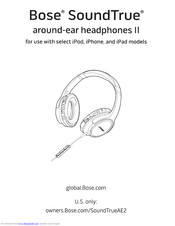 Bose around-ear headphones II Quick Start Manual