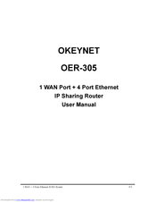 OKEYNET OER-305 User Manual