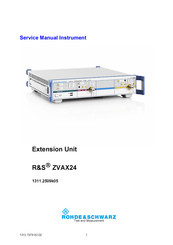 Rohde & Schwarz ZVAX24 Service Manual