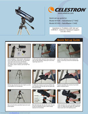 Celestron AstroMaster 114AZ Quick Setup Manual