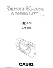 Casio QV-770 Service Manual