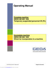 GEDA AB 450 Operating Manual