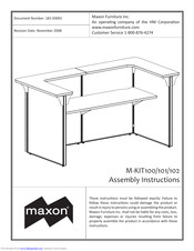 Maxon M-KIT102 Assembly Instructions Manual