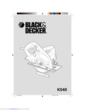 Black & Decker KS401 Operation Manual