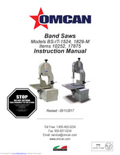 Omcan BS-IT-1524 Instruction Manual