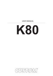 Custom Audio Electronics K-80 User Manual