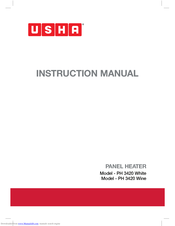 usha PH 3420 White Instruction Manual