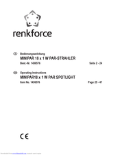 Renkforce 1436576 Operating Instructions Manual