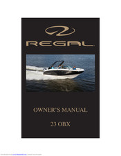 Regal 23 OBX Owner's Manual