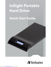 Verbatim INSIGHT PORTABLE HARD DRIVE Quick Start Manual