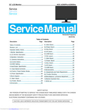 AOC e2260Phu Service Manual