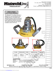 Matweld 00600C Manual