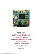 ICOP Technology VDX2-6554 User Manual