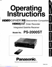 Panasonic PS-2000ST Operating Instructions Manual