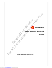 SunPlus CPU6502 Instruction Manual