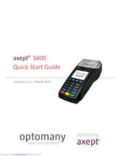 optomany axept S800 Quick Start Manual