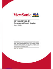 ViewSonic IFP7500 User Manual
