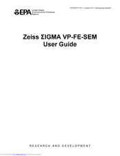 Zeiss ?IGMA VP-FE-SEM User Manual