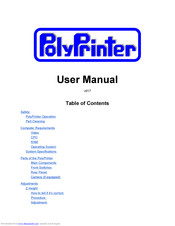PolyPrinter 508-FW-2 User Manual