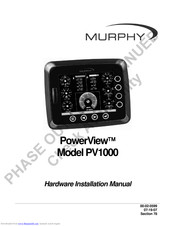 Murphy PowerView PV1000 Hardware Installation Manual
