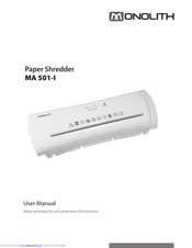 monolith MA 501-I User Manual