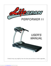 LifeSpan PERFORMER II User Manual