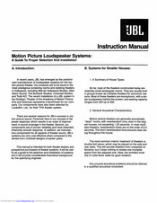 JBL 4672A Instruction Manual
