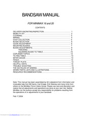 MINIMAX MM 16 Manual