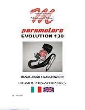 Montanari Marco evolution 130 Use And Maintenance Handbook