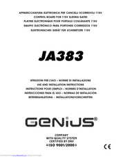 Genius JA383 Use And Installation Intructions