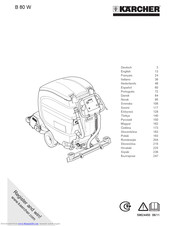 Kärcher B 80 W User Manual