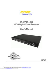 COP Security 15-WP16-USB User Manual