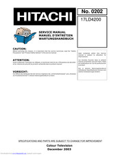 Hitachi 17LD4200 Service Manual