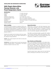System Sensor 5451 Installation And Maintenance Instructions