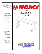 Marcy JD-2.1 Owner's Manual