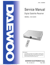 Daewoo DSD-9280M Service Manual