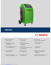 Bosch ACS 611 Original Instructions Manual