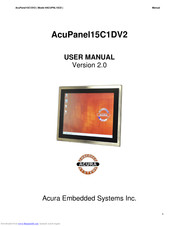Acura Embedded Systems AcuPanel15C1DV2 User Manual