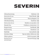 SEVERIN SM 3730 Instructions For Use