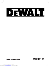 DeWalt DWE46105 Original Instructions Manual