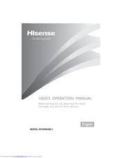 Hisense RF489N4BC1 User's Operation Manual