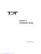 TDT System 3 Installation Manual
