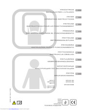 MBM GF477TS Operating Instructions Manual