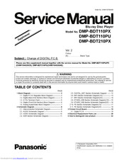 Panasonic DMP-BDT210PX Service Manual
