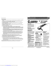 Campbell Hausfeld DG470800CK Operating Instructions And Parts Manual
