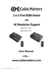 Cable Matters 103075 - 3 Port User Manual
