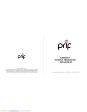 Prif CP1XB3-11-MU DS Product Information