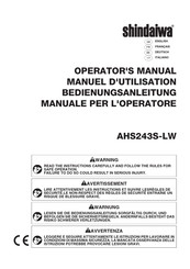 Shindaiwa AHS243S-LW Operator's Manual