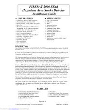 Fire Fighting Enterprises FIRERAY 2000 EExd Installation Manual